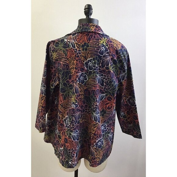 Womans Slinky Brand Cool Flower Blazer - Picture 2 of 2